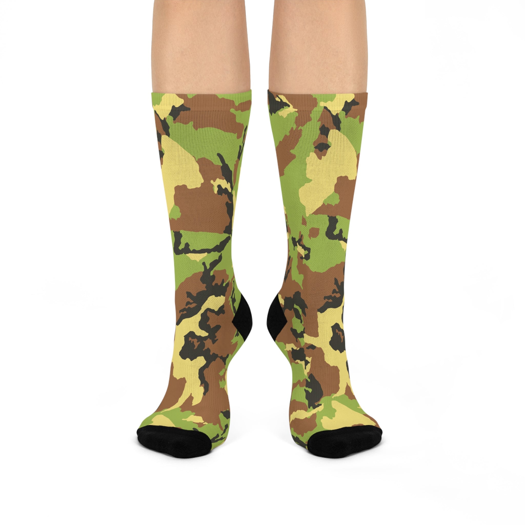 Camo Cushioned Crew Socks | Comfortable & Stylish Everyday Wear
